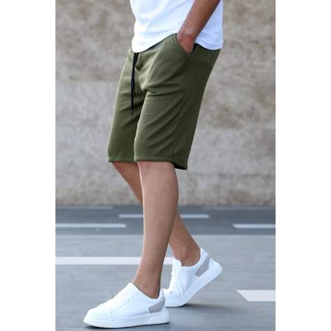 Madmext Khaki Capri Shorts 5410 - Haki