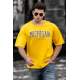 Madmext Men Printed Yellow T-shirt 4957 - Sarı