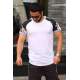 Madmext White Printed T-shirt for Men 4059 - Beyaz