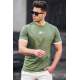 Madmext Men Green T-shirt 5200 - Yeşil