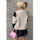 Beige Knitwear Cardigan MG1391 - Bej