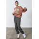 Women Anthracite Oversize Sweatpants MG1235 - Antrasit