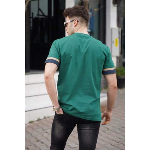 Madmext Men Green T-shirt 5372 - Yeşil