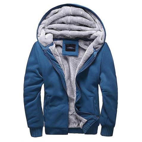 Madmext Men Blue Cardigan 22377 - İndigo