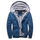 Madmext Men Blue Cardigan 22377 - İndigo