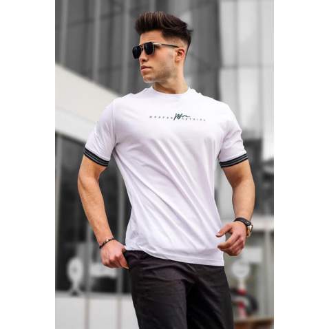 Men Basic White T-Shirt - Beyaz