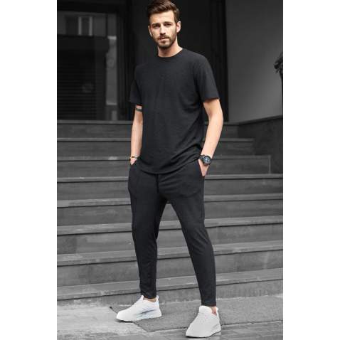 Men Black Tracksuit - Siyah