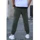 Men Khaki Velvet Sweatpants 5466 - Haki