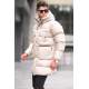 Beige Basic Puffer Jacket 5745 - Bej