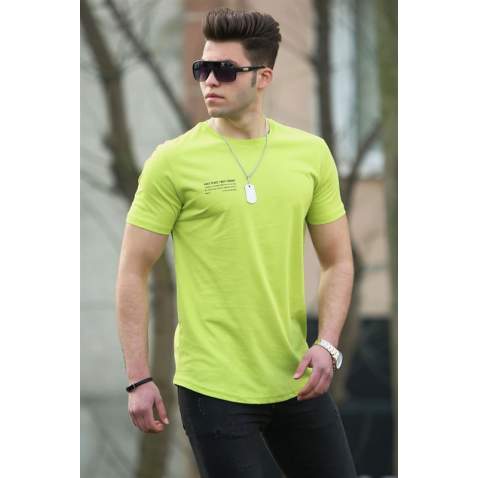 Madmext Green Basic T-shirt for Men 4511 - Yeşil