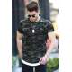 Madmext Men Camouflage Dark Green T-shirt 4480 - Koyu yeşil