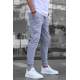 Madmext Men Elastic Bottom Smoke Gray Sweatpants 4821 - Füme