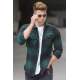 Madmext Men Plaid Green Shirt 5508 - Yeşil