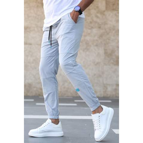 Madmext Men Basic Gray Sweatpants 5412 - Gri