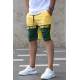 Madmext Yellow Two Tone Capri for Men 2920 - Sarı