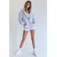 Mad Girls Gray Hoodie Sweatshirt Mg1223 - Karmelanj