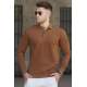 Madmext Men Camel Polo Knitwear 5153 - Camel