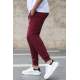 Madmext Men Maroon Plain Sweatpants 4209 - Bordo