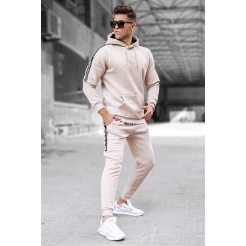 Madmext Beige Tracksuit For Men 5425 - Bej