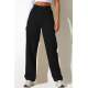 Mad Girls Black Palazzo Jeans Mg1247 - Siyah