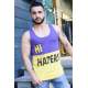 Madmext Purple Two-Tone T-shirt for Men 3050 - Mor