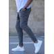 Madmext Men Checkered White Sweatpants 4219 - Beyaz