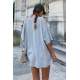 Women Printed Oversize Gray T-Shirt MG1226 - Gri