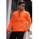 Madmext Neon Orange Waterproof Kangaroo Jacket 4507 - Turuncu