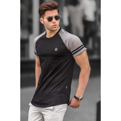 Madmext Men Black T-shirt 5257 - Siyah