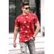 Madmext Men Printed Maroon T-Shirt 5392 - Bordo