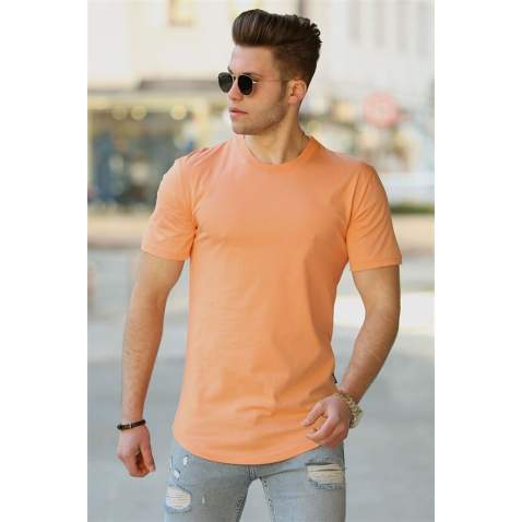 Madmext Orange Basic T-shirt for Men 4500 - Turuncu