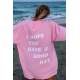 Mad Girls Back Printed Pink Sweatshirt MG1219 - Pembe