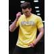 Madmex Yellow Printed T-shirt for Men 4630 - Sarı