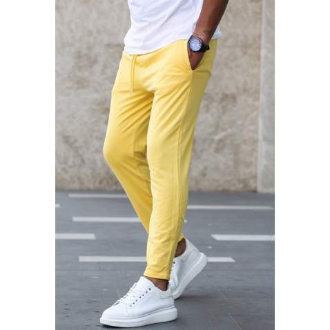 Madmext Yellow Basic Sweatpants 2925 - Sarı