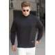 Madmext Men Black Knitwear Sweater 5301 - Siyah