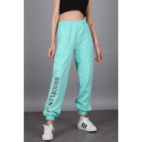 Mad Girls Mint Green Sweatpants MG1102 - Mint yeşili