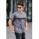 Madmext Men Smoke Gray T-shirt 5372 - Füme