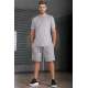 Madmext Men Gray Shorts Set 5213 - Gri