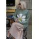 Women Designed Green Oversize Sweater MG1427 - Yeşil