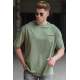 Madmext Men Khaki T-shirt 5273 - Haki