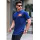 Madmext Men Navy Blue T-shirt 5367 - Lacivert