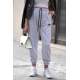 Mad Girls Grey Jogger Sweatpants MG303 - Gri