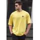 Madmext Men Oversize Yellow T-shirt 5218 - Sarı