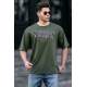 Madmext Men Printed Khaki T-shirt 4957 - Haki