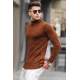 Camel Knitted Sweater 5762 - Camel