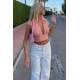 Mad Girls White Palazzo Jeans MG1330 - Beyaz