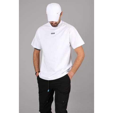 Madmext Men Back Printed White T-shirt 5365 - Beyaz