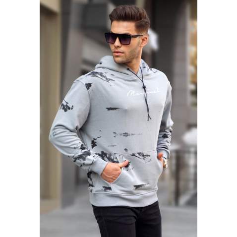 Madmext Men Dye Gray Sweatshirt 5291 - Boyalı gri