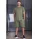 Madmext Men Khaki Shorts Set 5213 - Haki