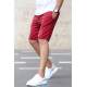 Madmext Maroon Capri Shorts 4849 - Bordo